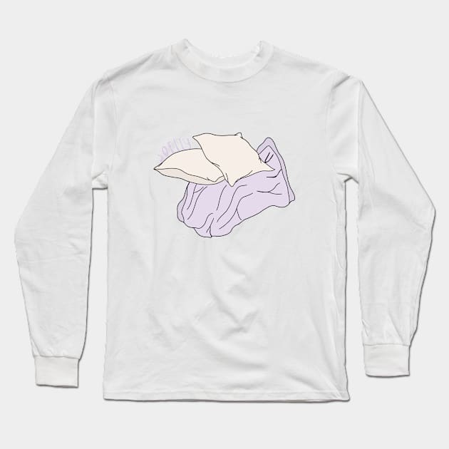 softly pillows and blanket Long Sleeve T-Shirt by morgananjos